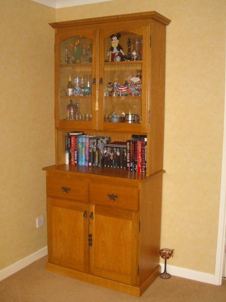 Oak Display Cabinet