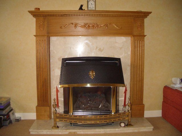 Oak Fireplace
