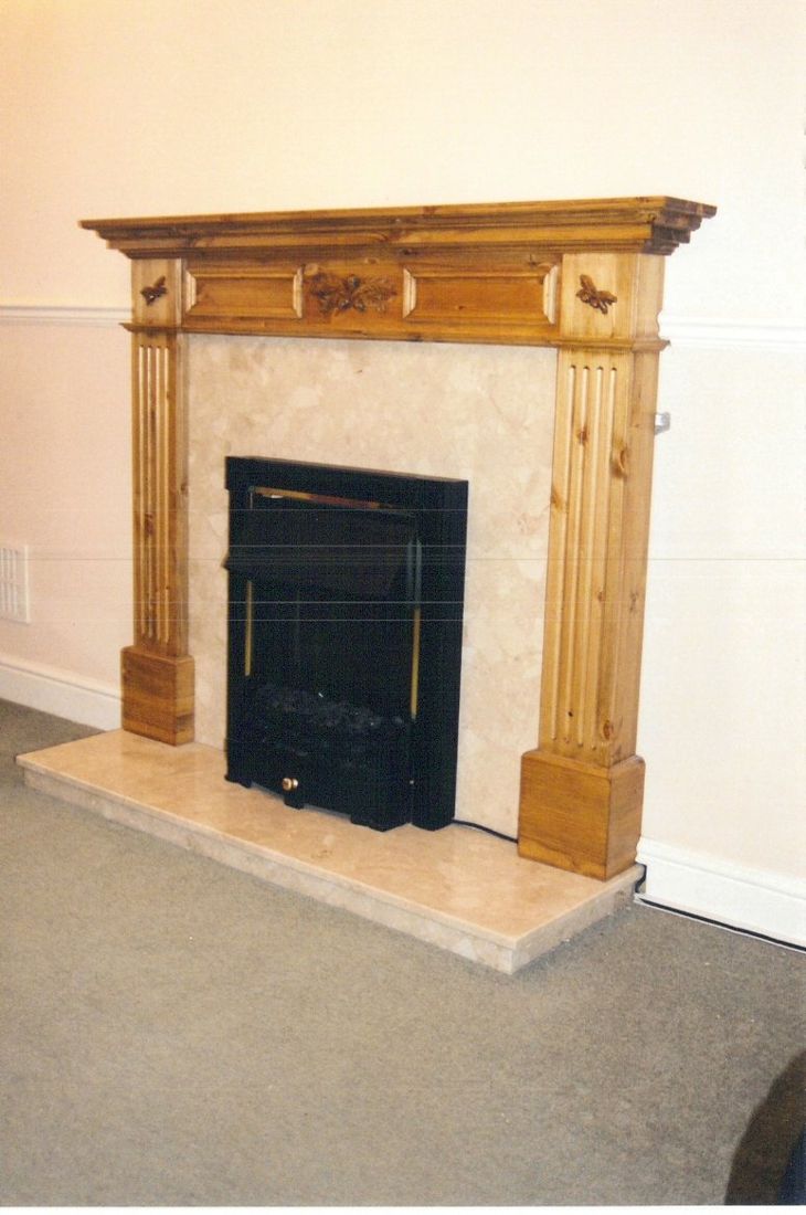 Pine Fireplace